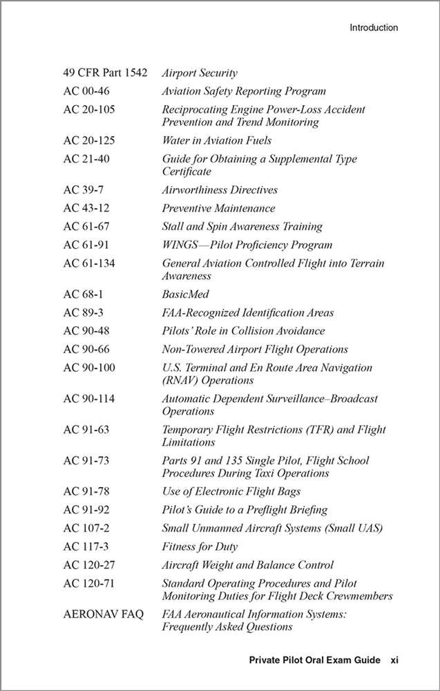 Private Pilot Oral exam guide by ASA