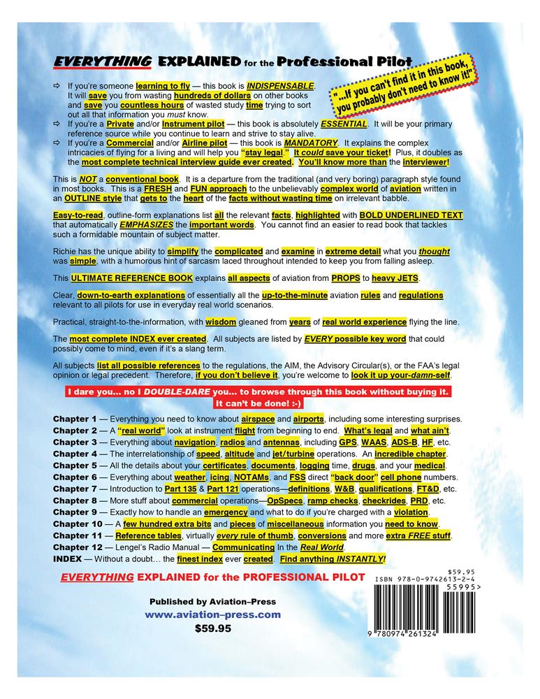 Everything explained for the professional pilot